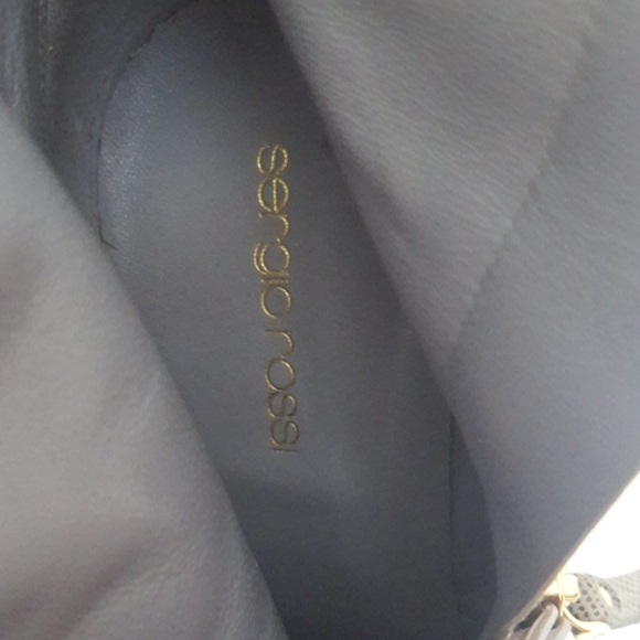 Sergio Rossi size 39 boots leather snake effect ankle heeled stiletto - Picture 10 of 12